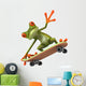 Grenouille En Skateboard Wall Decal