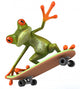 Grenouille En Skateboard Wall Decal