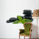 Stack Pebbles with Green Wall Decal
