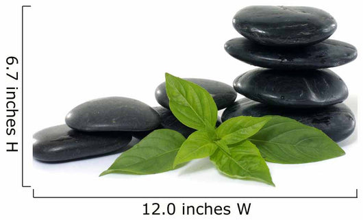 Stack Pebbles with Green Wall Decal