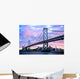 Sunset over San Francisco-Oakland Wall Decal