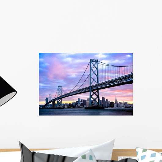 Sunset over San Francisco-Oakland Wall Decal