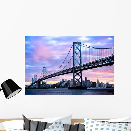 Sunset over San Francisco-Oakland Wall Decal