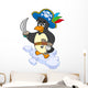 Pirate Penguin Wall Decal