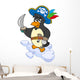 Pirate Penguin Wall Decal