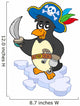 Pirate Penguin Wall Decal