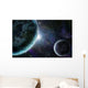 Blue Planet Earth in Outer Space Wall Mural