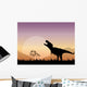 Prehistoric Tyrannosaurus Dinosaur Scene Wall Decal