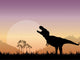 Prehistoric Tyrannosaurus Dinosaur Scene Wall Decal