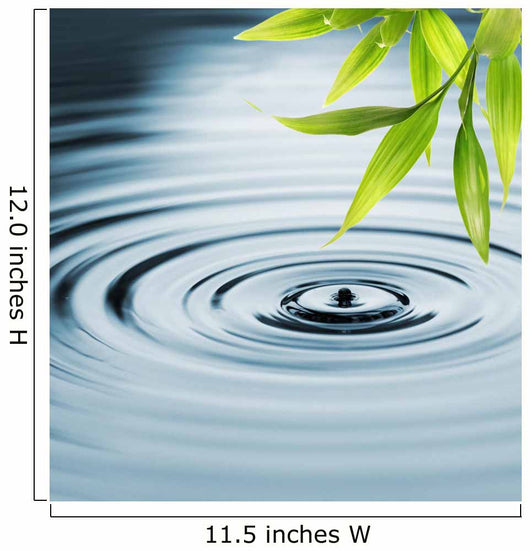 Fresh Bamboo Leaves over Wall Decal Design 2