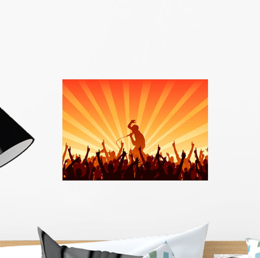 Cheering Audience Wall Decal