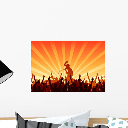 Cheering Audience Wall Decal