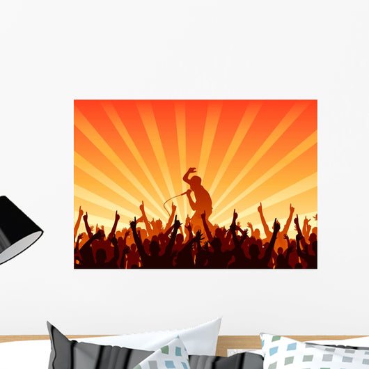Cheering Audience Wall Decal