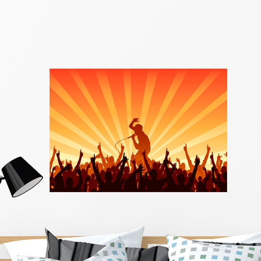 Cheering Audience Wall Decal
