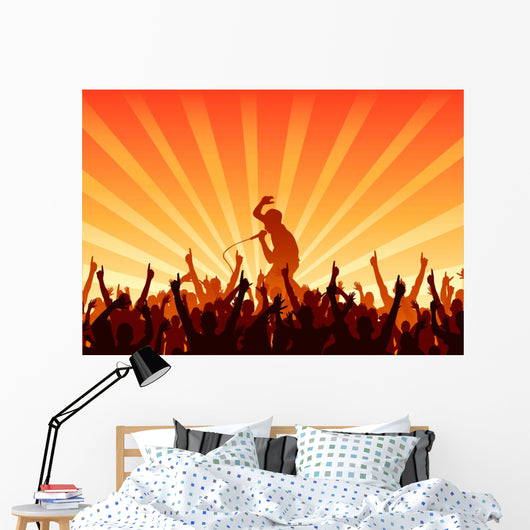 Cheering Audience Wall Decal