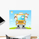 Funny School Bus Wall Decal