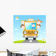 Funny School Bus Wall Decal