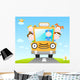 Funny School Bus Wall Decal