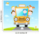 Funny School Bus Wall Decal