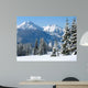 Alpine Snow Scene Wall Decal