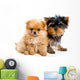 Two Puppies Wall Decal