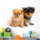 Two Puppies Wall Decal