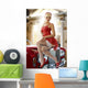 Blond Pinup Red Wall Decal