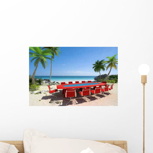 Palm Beach Meeting Wall Decal