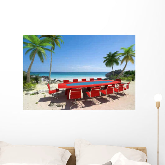 Palm Beach Meeting Wall Decal