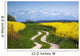 Rape Field and Alps Wall Decal