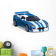 Blue Racing Car Wall Decal