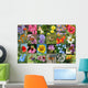 Butterfly and Flower Collage Wall Decal