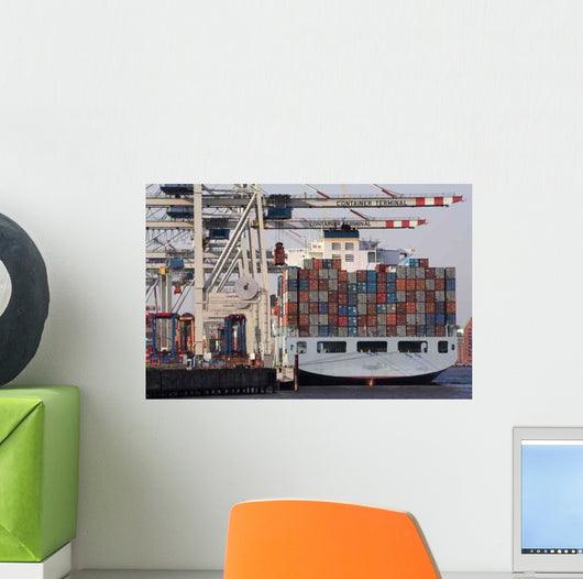 Container Ship Wall Decal
