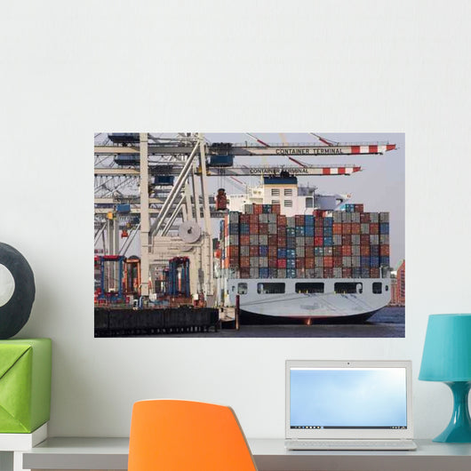 Container Ship Wall Decal