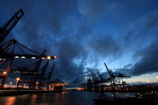 Port Hamburg Eurokai Harbor Wall Decal