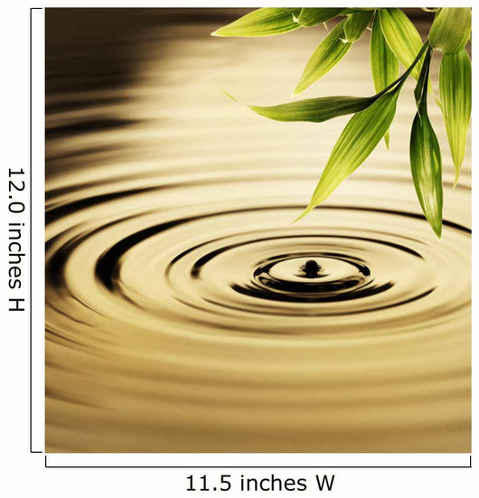 Fresh Bamboo Leaves over Wall Decal Design 1