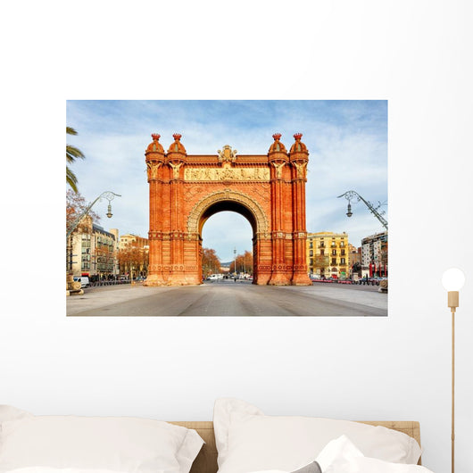 Triumph Arch Barcelona Summer Wall Decal