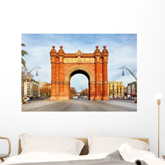 Triumph Arch Barcelona Summer Wall Decal