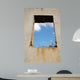 Through Old Window Sky Wall Decal