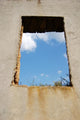 Through Old Window Sky Wall Decal
