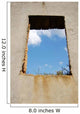 Through Old Window Sky Wall Decal