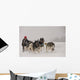 Dog Sledding Wall Decal