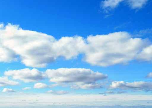 White Clouds Wall Decal