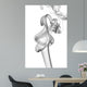 Abstract Grey Smoke Wall Decal Design 2