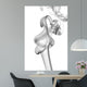 Abstract Grey Smoke Wall Decal Design 2