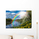 Landscape with Rainbow River Wall Decal