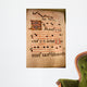 Music Tablature Parchment Wall Decal