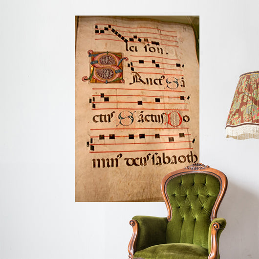 Music Tablature Parchment Wall Decal