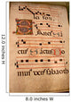 Music Tablature Parchment Wall Decal