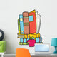 Book Worm Wall Decal